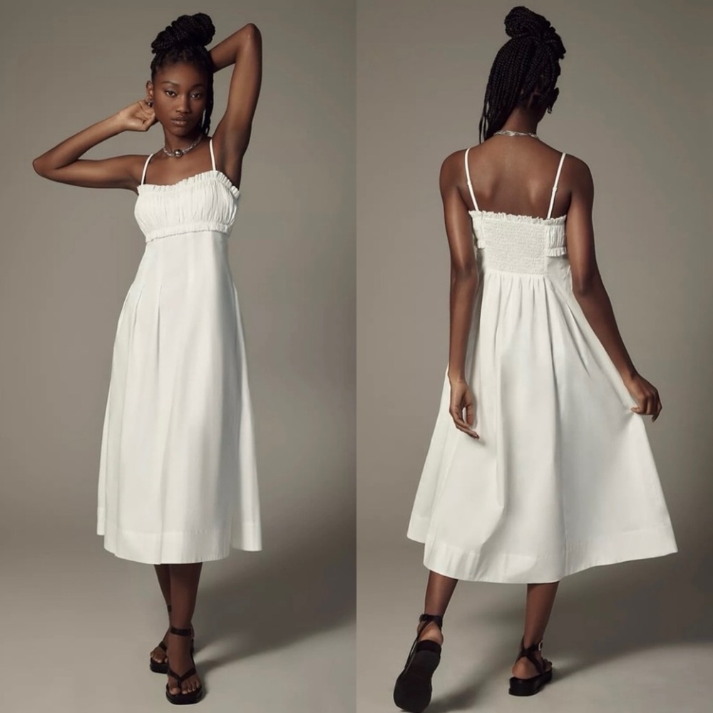 Sunday in Brooklyn White Midi Sundress